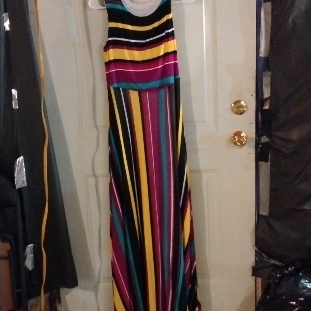 Long Striped Maxi Dress